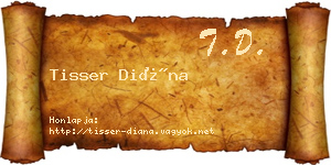 Tisser Diána névjegykártya
